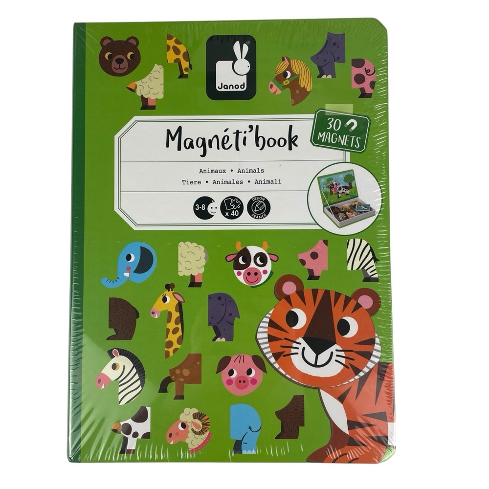 Janod Magnetibook Animals Magnetic Game NEW